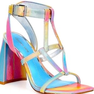 Gianni Bini Bexxile Strappy Square Toe Sandals
